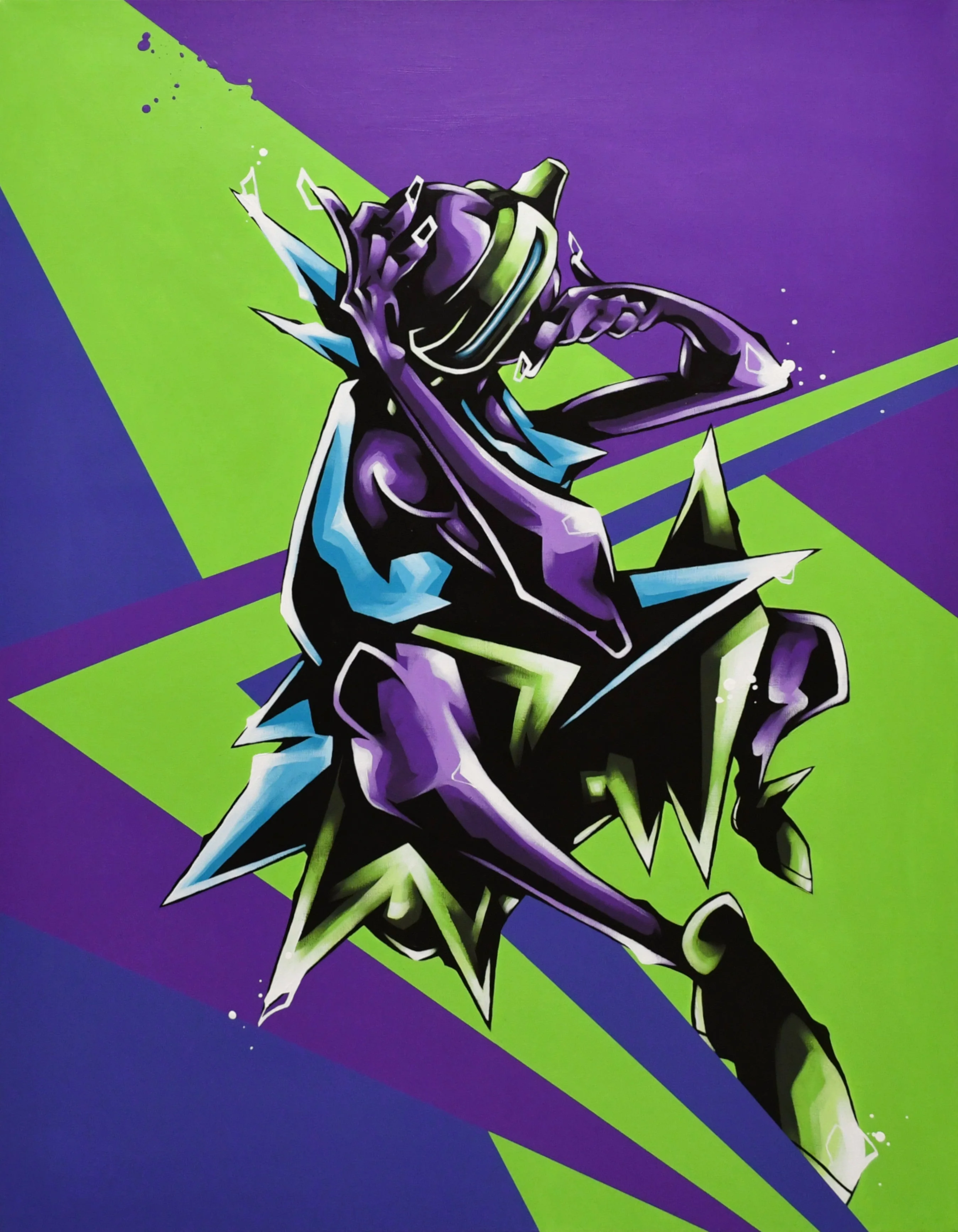 BORDER PURPLE GREEN